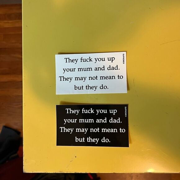 Supreme Your Mom and Your Dad Sticker Set - Picture 1 of 3